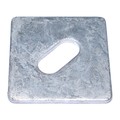 Midwest Fastener Square Washer, Fits Bolt Size 5/8 in Steel, Galvanized Finish, 16 PK 50265